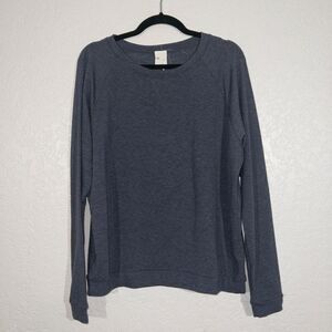 NWT Project Social T‎ Dusty Blue Long Sleeve Top Size Large